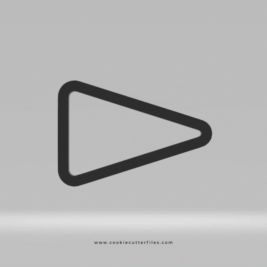 Triangle Banner Super Bowl Party Cookie Cutter STL Files