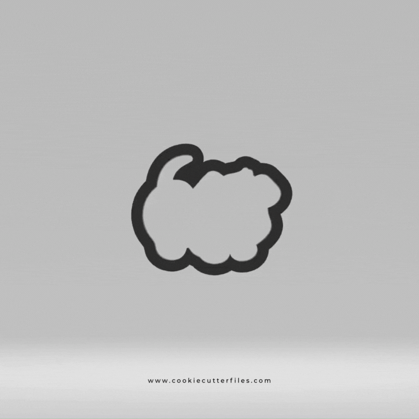Playing Puppy Dog Cookie Cutter STL Files
