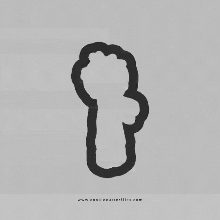 Boy Standing Zombie Kids Cookie Cutter STL Files