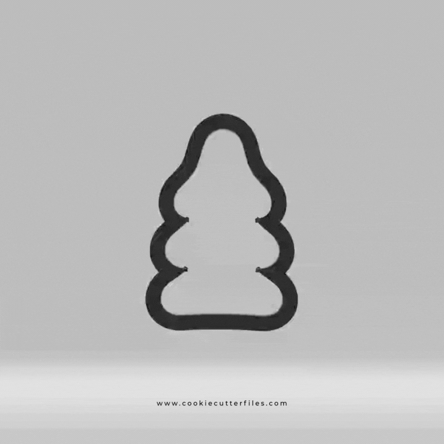 Gingerbread Tree Gingerbread Babies Cookie Cutter STL Files