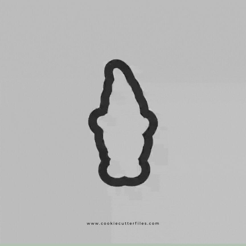 Standing Tall Christmas Winter Gnomes Cookie Cutter STL Files