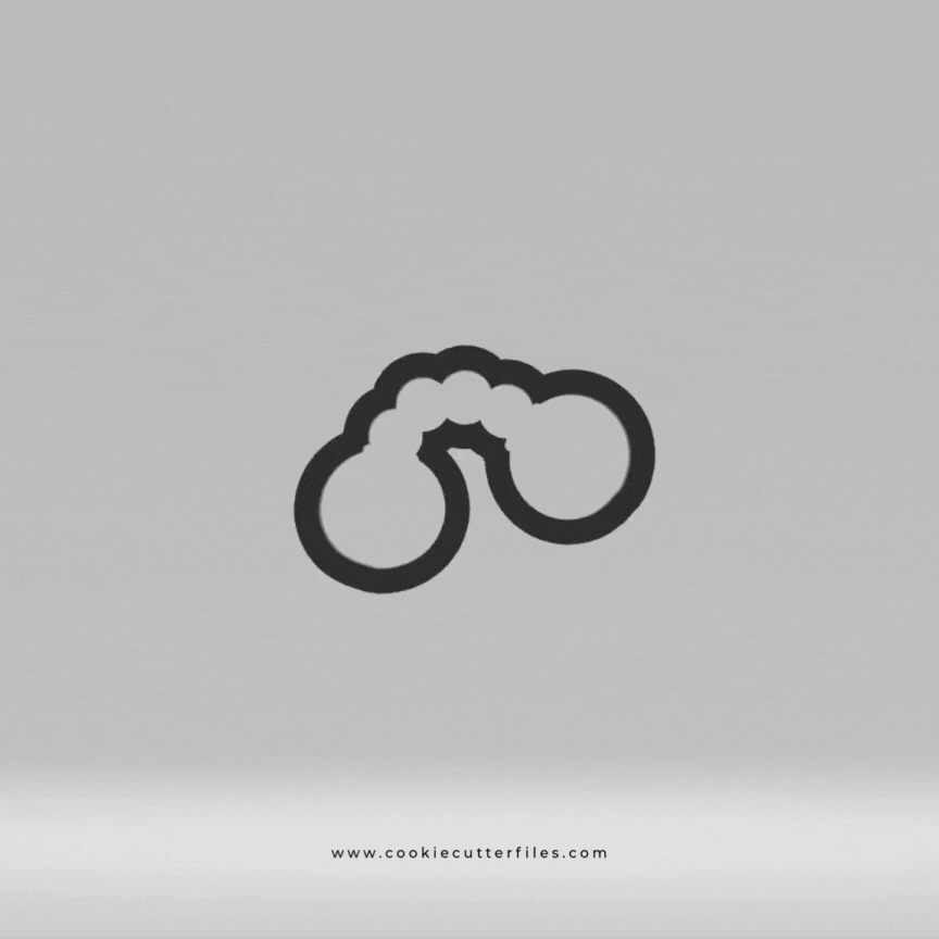 Handcuffs Police Kids Cookie Cutter STL Files