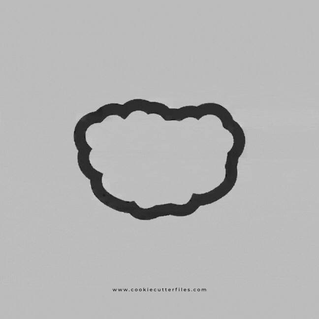 Galentine Sweet Heart Candies Valentine Cookie Cutter STL Files Cookie Cutter Files