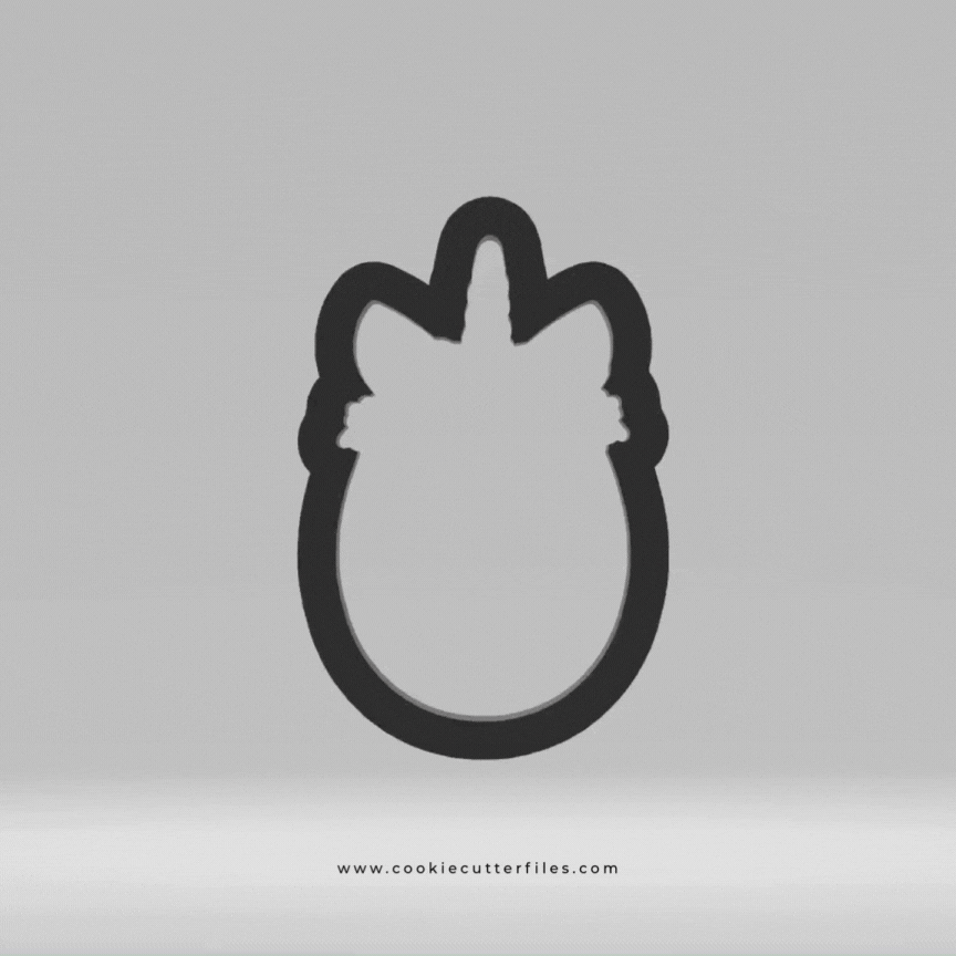 Unicorn Easter Egg Critters Cookie Cutter STL Files
