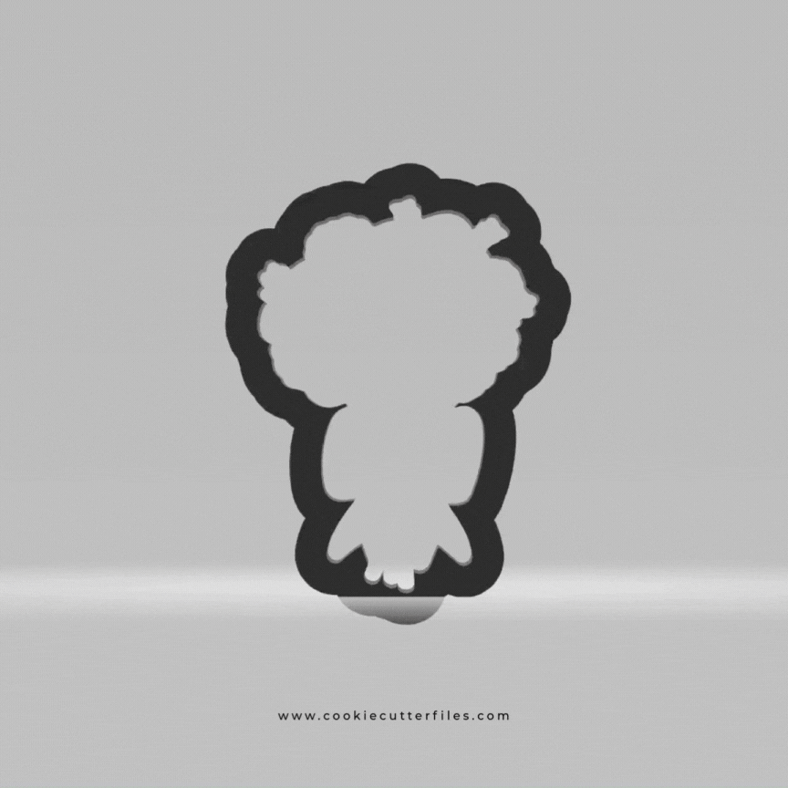 Flowers Valentine Gifts Cookie Cutter STL Files