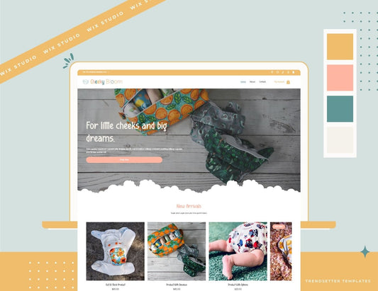 Cheeky Bloom Wix Studio Website Template