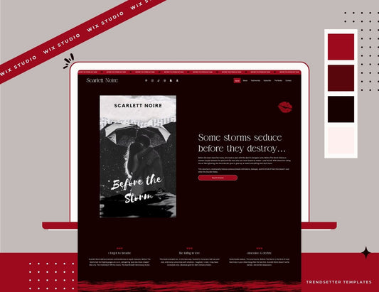 Author Scarlett Noire Wix Studio Website Template