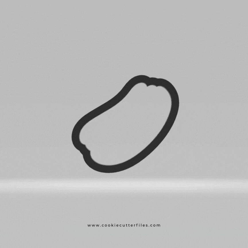 Hot Dog Super Bowl Party Cookie Cutter STL Files