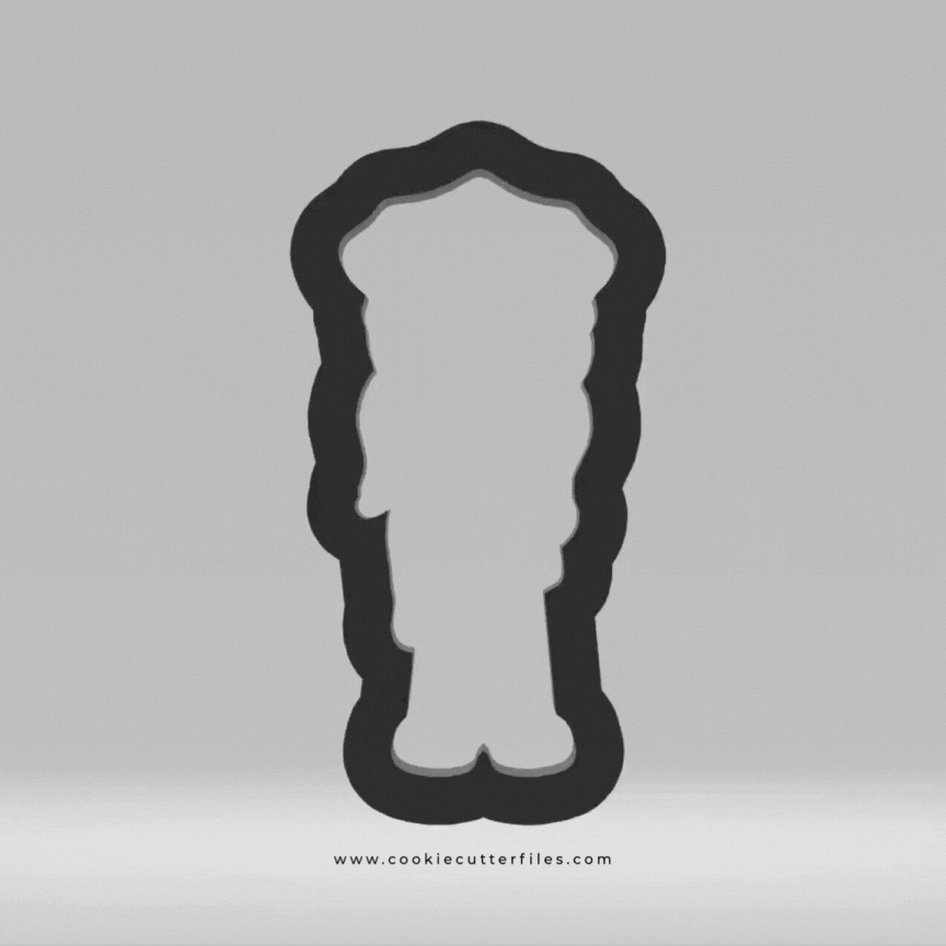 Girl Police Kids Cookie Cutter STL Files