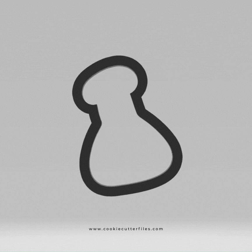 Flask Scientist Kids Cookie Cutter STL Files