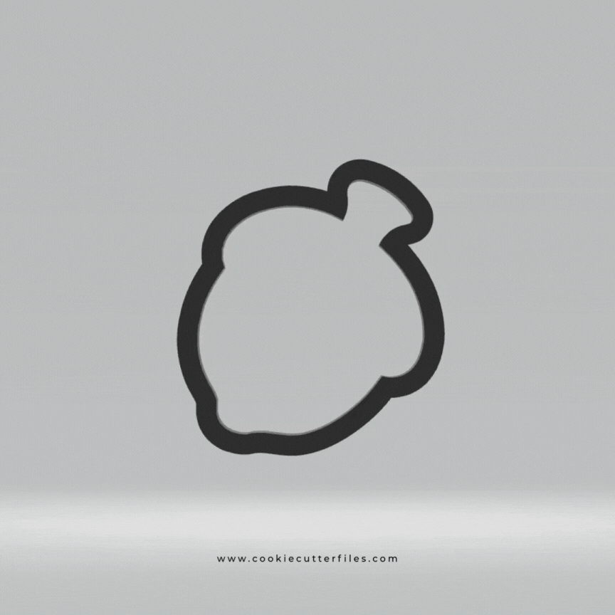 Acorn Fall Harvest Cookie Cutter STL Files
