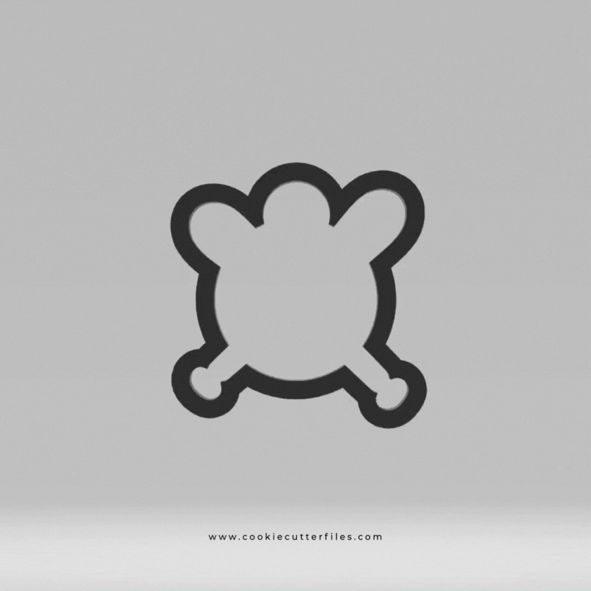 Bat Symbol Baseball Kids Cookie Cutter STL Files
