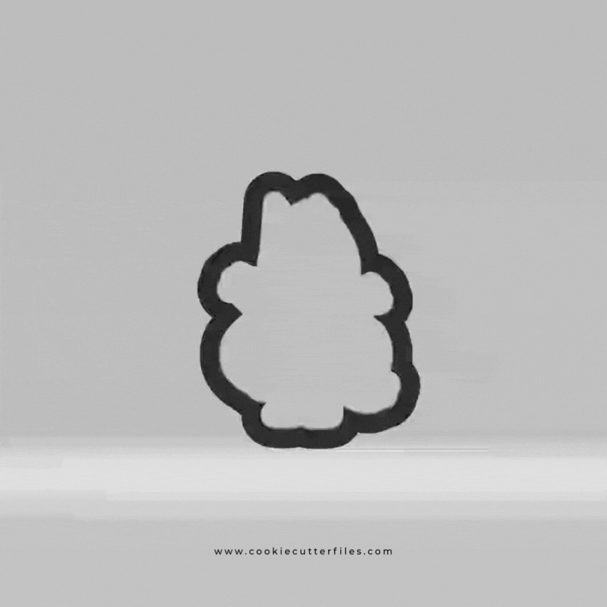 Pumpkin Inspired Halloween Blue Heeler Dog Cookie Cutter STL Files