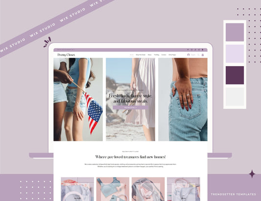 Pretty Closet Wix Studio Website Template