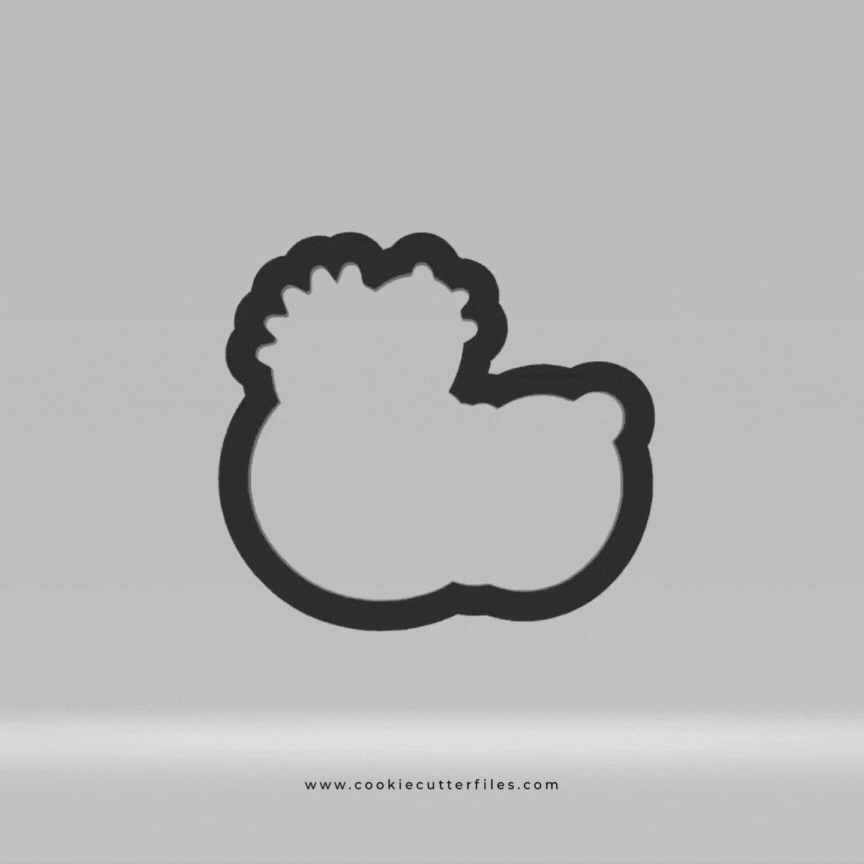 Crocodile Animal Face Cookie Cutter STL Files