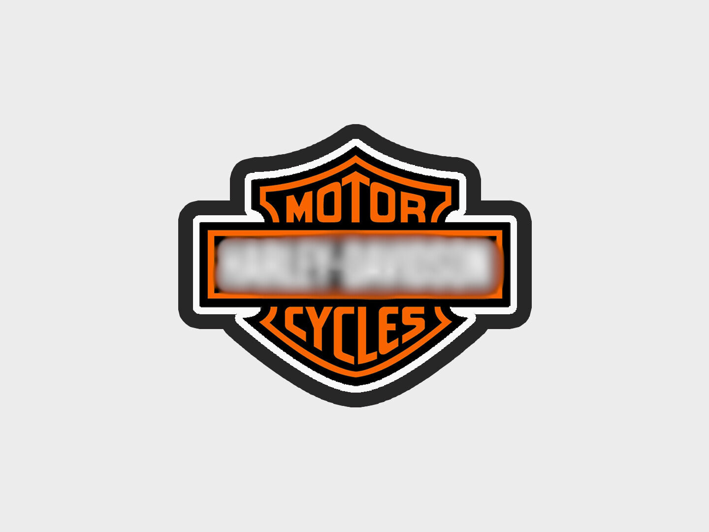 Badge Inspired Orange + Black Motorcycle Cookie Cutter STL Files