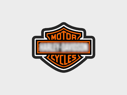 Badge Inspired Orange + Black Motorcycle Cookie Cutter STL Files