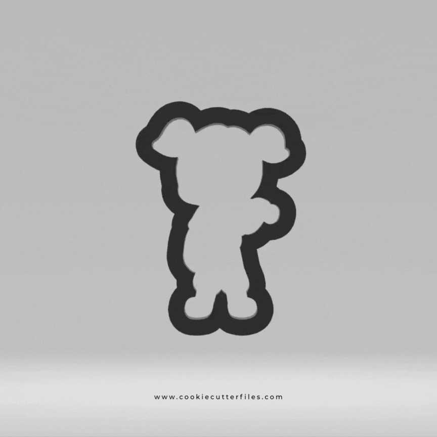 Pitcher Girl Baseball Kids Cookie Cutter STL Files