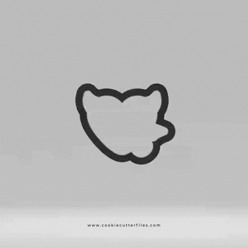 Devil Halloween Hearts Cookie Cutter STL Files