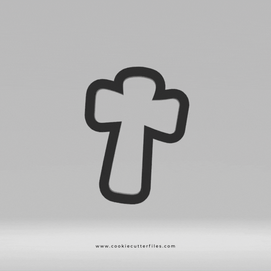 Cross First Communion Cookie Cutter STL Files