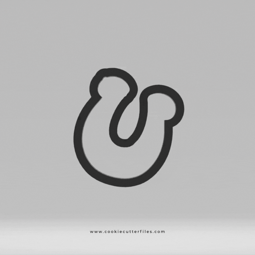 Horseshoe Lucky Charms Cookie Cutter STL Files