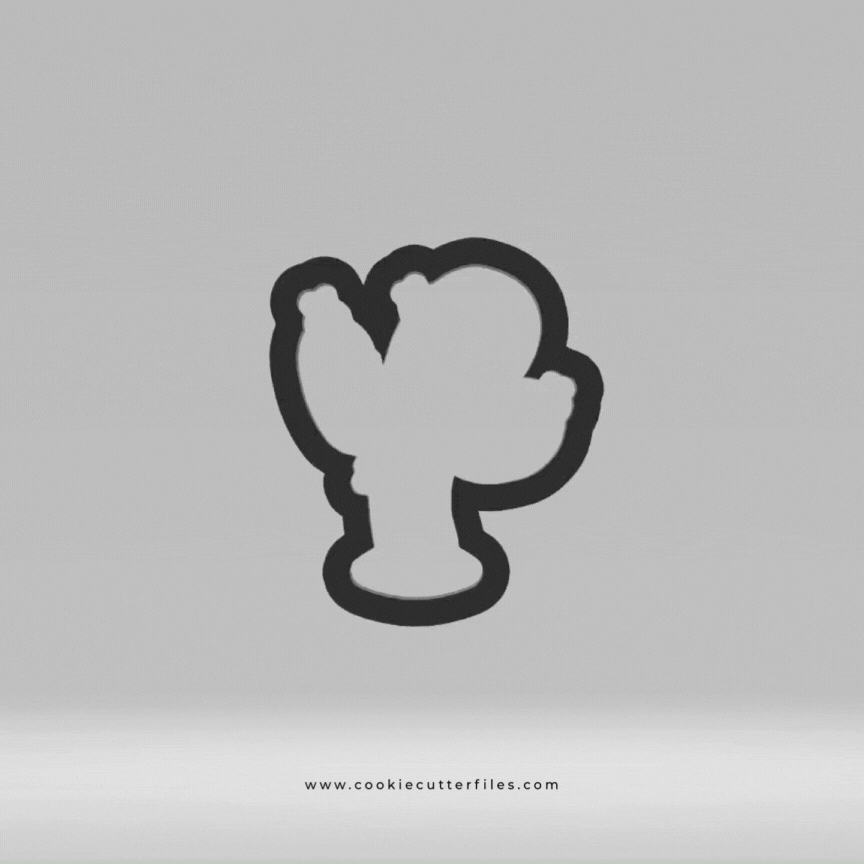 Cactus Cinco De Mayo Fiesta Cookie Cutter STL Files
