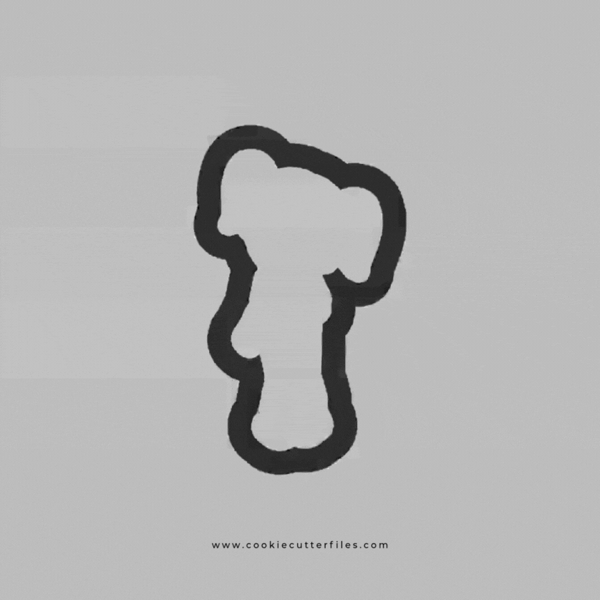 Girl Standing Zombie Kids Cookie Cutter STL Files