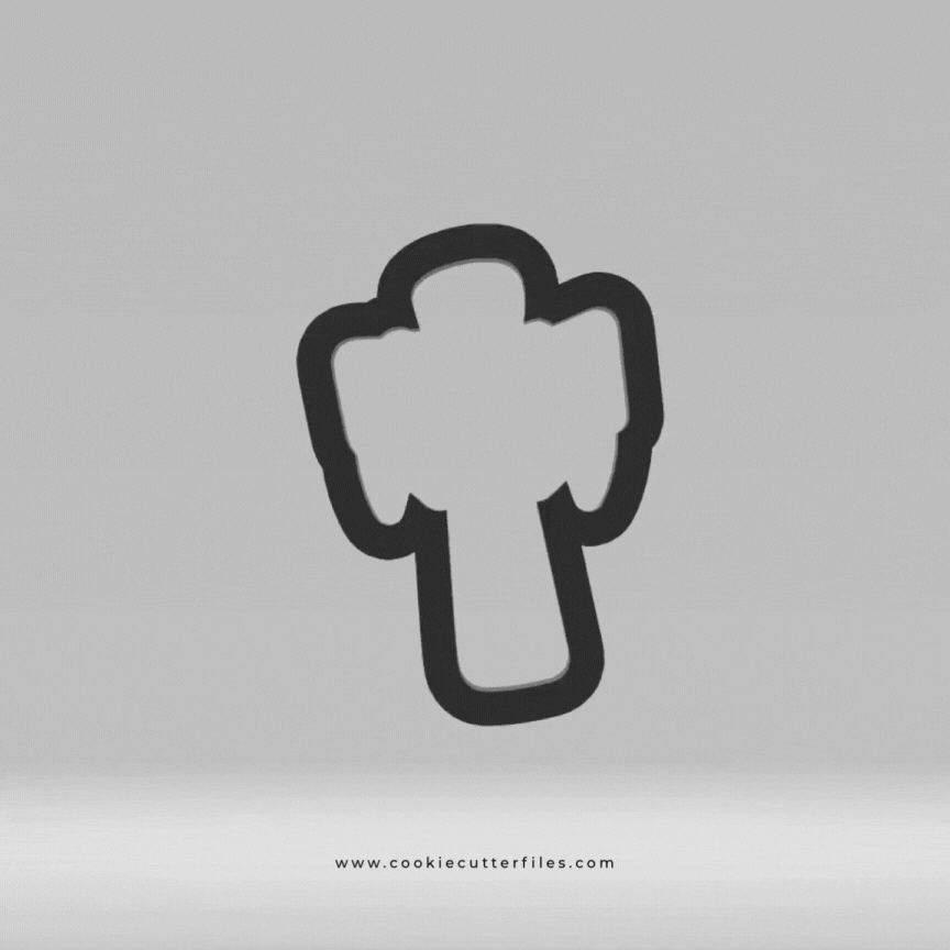 Cross Drape First Communion Cookie Cutter STL Files