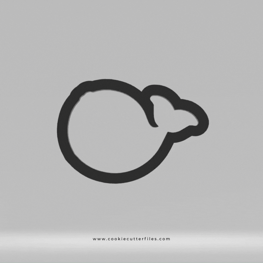 Whale Vampire Mermaid Cookie Cutter STL Files