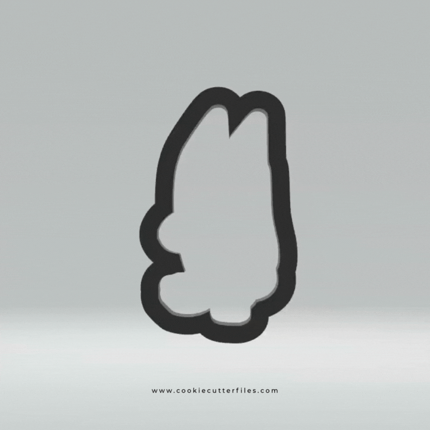 Sister Silly Inspired Blue Heeler Dog Cookie Cutter STL Files