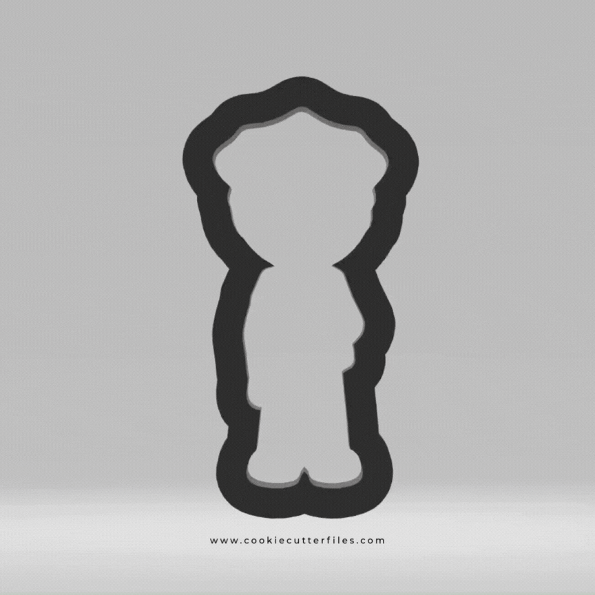 Boy Police Kids Cookie Cutter STL Files