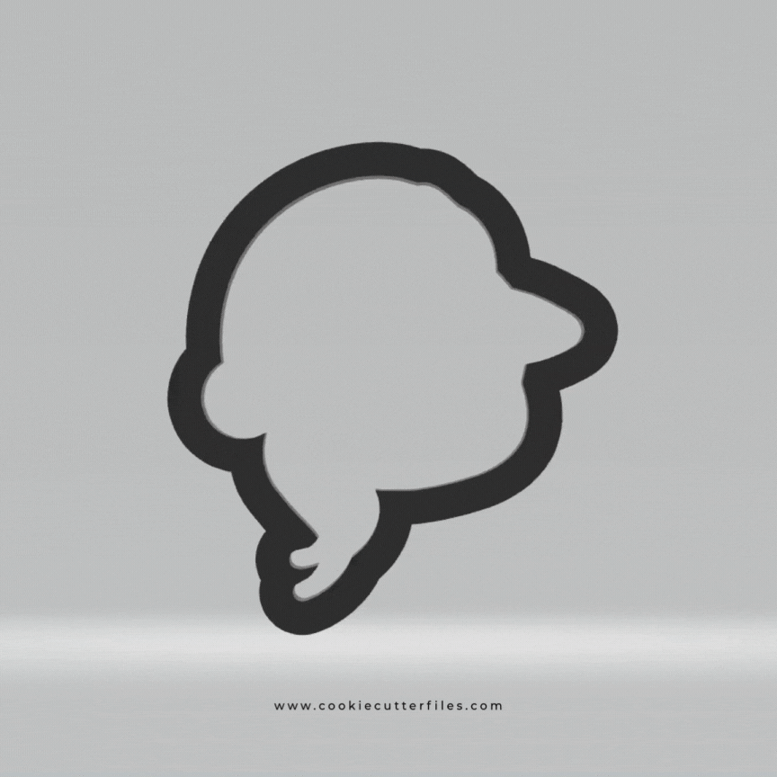 Horse Animal Faces Santa Edition Cookie Cutter STL Files