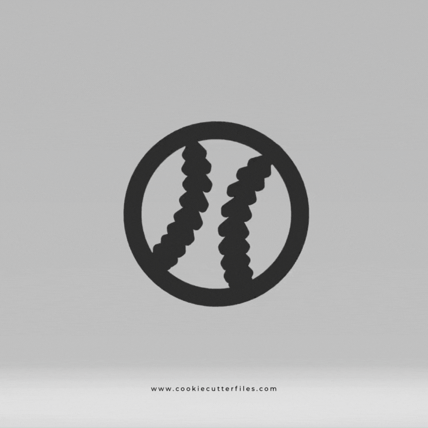 Baseball Baseball Kids Cookie Cutter STL Files