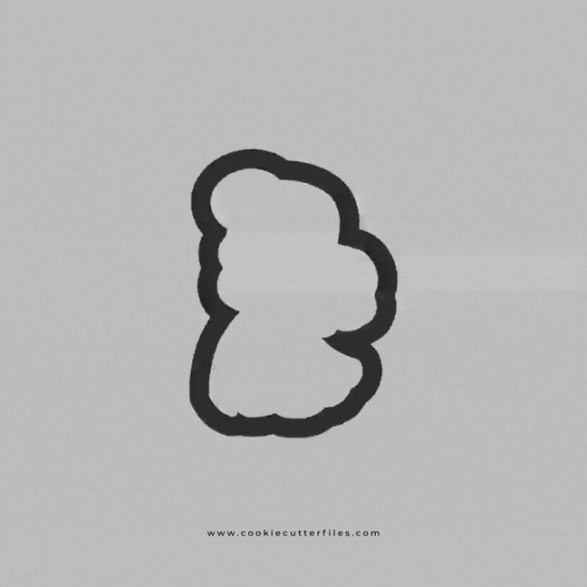 Ocean Little Princess Cookie Cutter STL Files Cookie Cutter Files