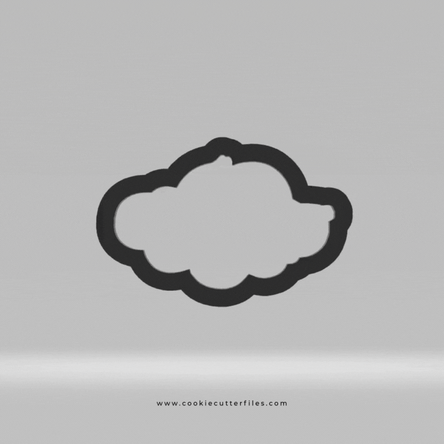 Cloud Sleep Sweet Dreams Baby Sloth Cookie Cutter STL Files