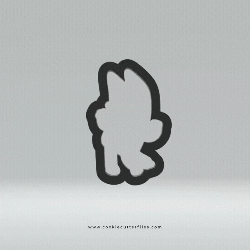 Mum Inspired Blue Heeler Dog Cookie Cutter STL Files