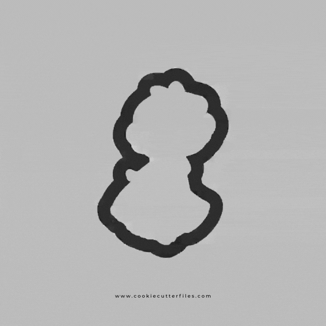 Forest Friends Little Princess Cookie Cutter STL Files Cookie Cutter Files