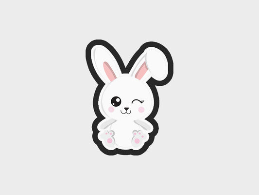 Adorable Baby Easter Bunny Cookie Cutter STL Files