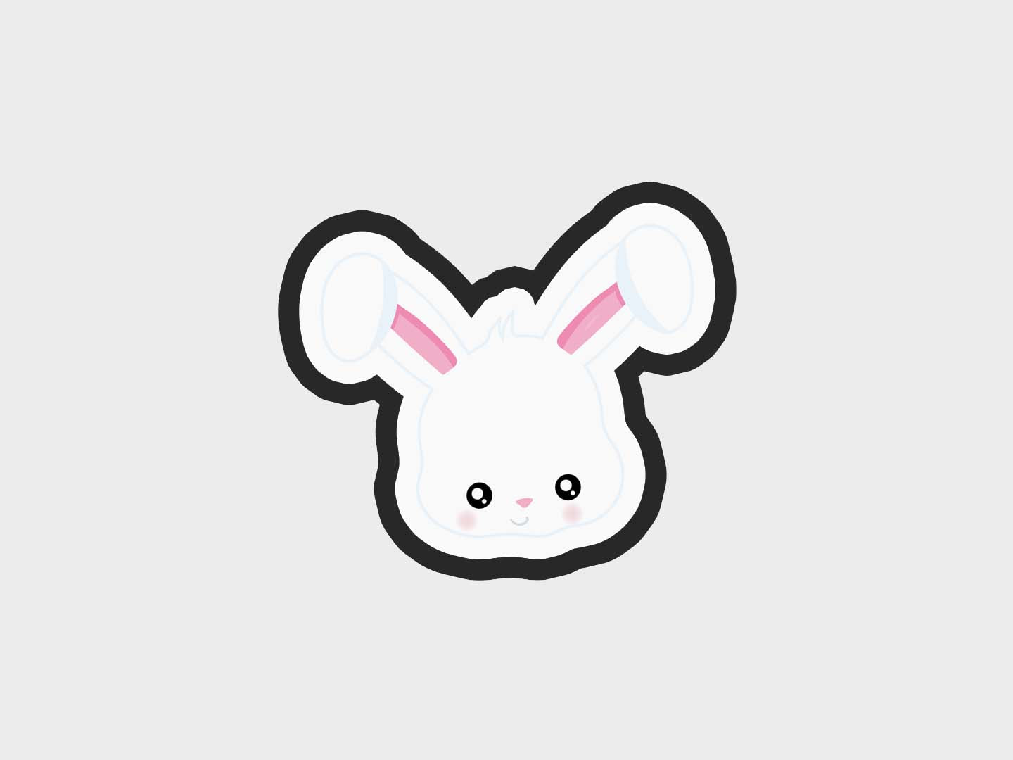 Bunny Animal Face Cookie Cutter STL Files