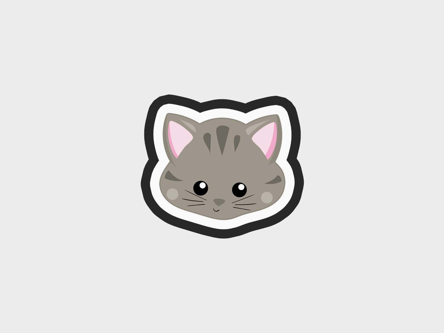 Cat Animal Face Cookie Cutter STL Files
