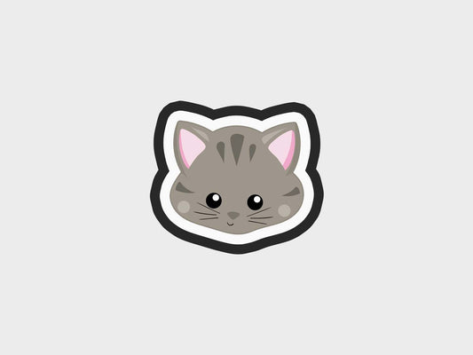 Cat Animal Face Cookie Cutter STL Files