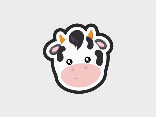 Cow Animal Face Cookie Cutter STL Files