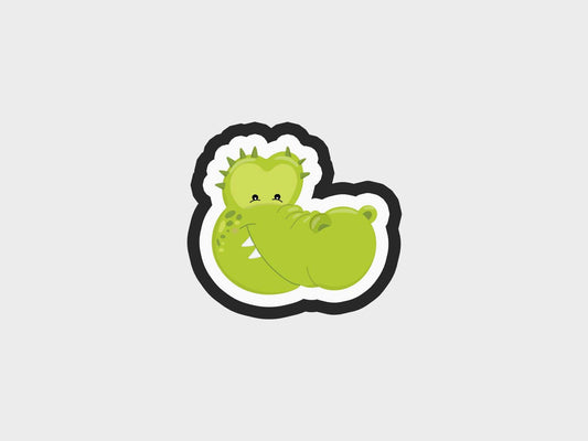 Crocodile Animal Face Cookie Cutter STL Files