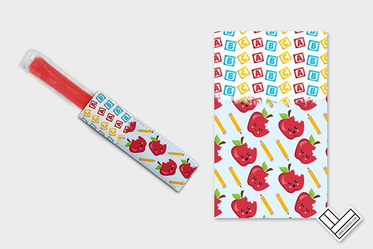 Apples Abc 0206 Ice Pop Digital Sublimation Design