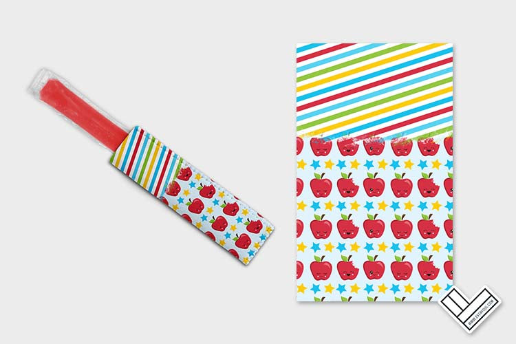 Apples Abc 0910 Ice Pop Digital Sublimation Design