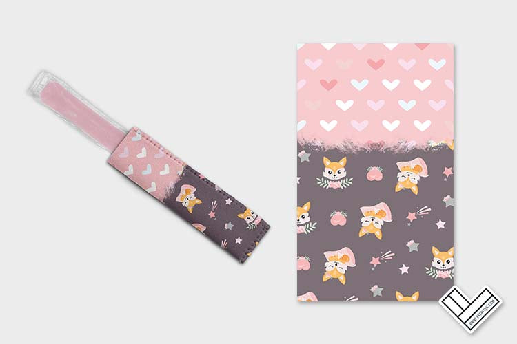 Baby Fox Pink 0502 Ice Pop Digital Sublimation Design