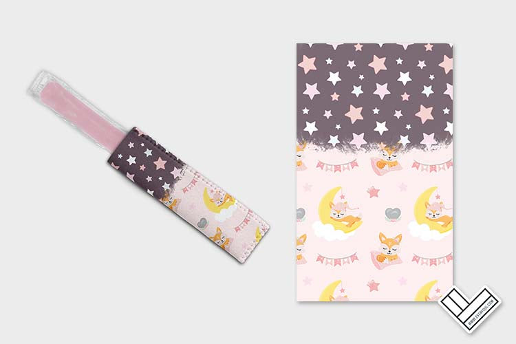 Baby Fox Pink 1112 Ice Pop Digital Sublimation Design