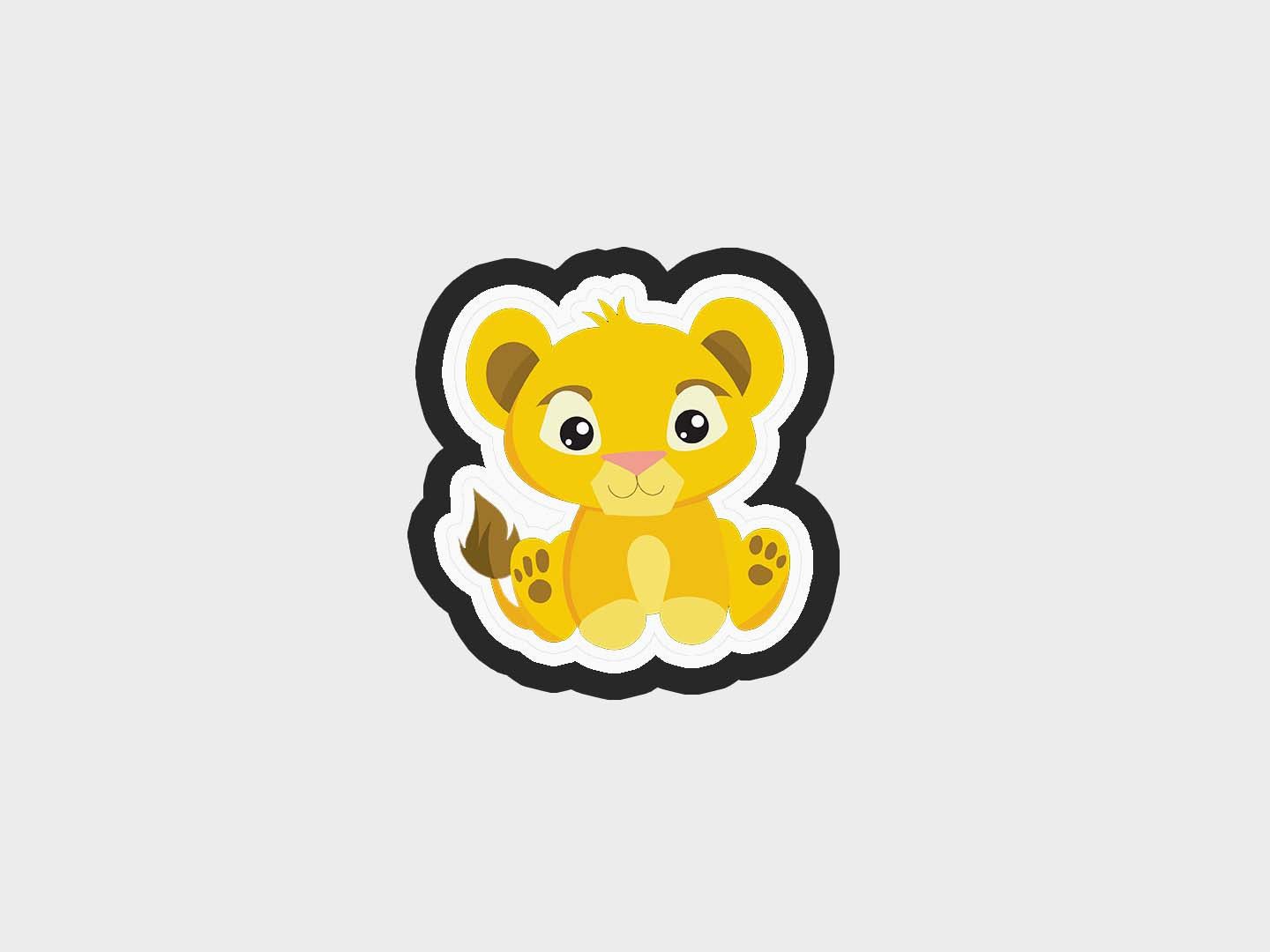 Baby Lion Cub Inspired Cookie Cutter STL Files