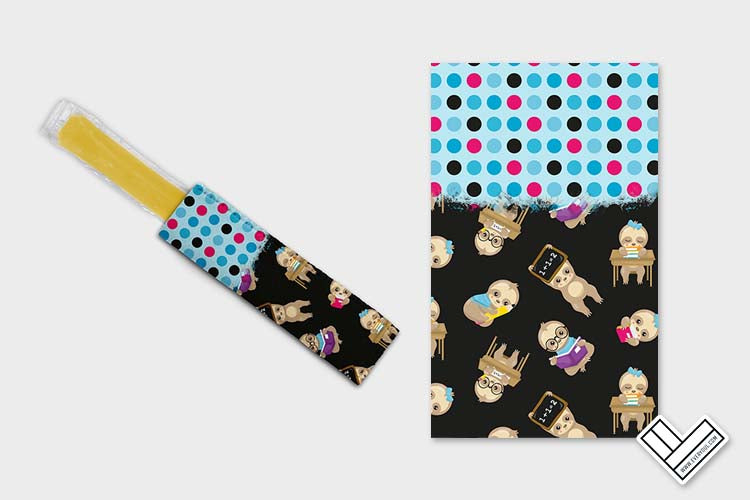 Back To School Sloths 0310 Ice Pop Digital Sublimation Design