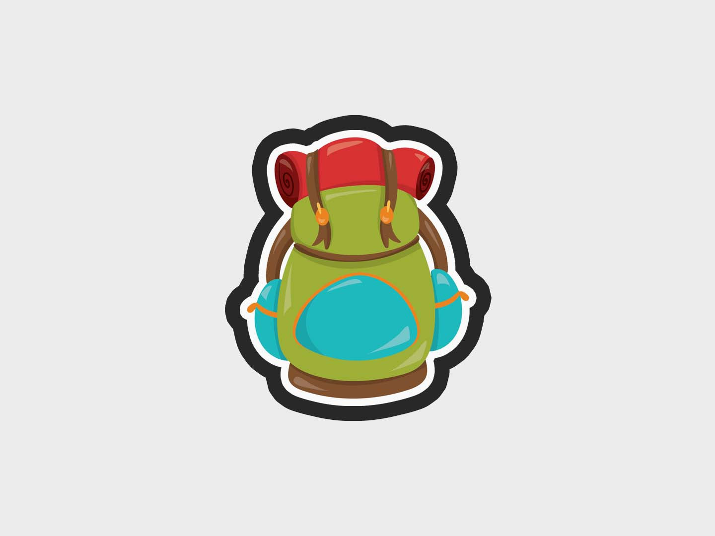 Backpack Camping Kids Cookie Cutter STL Files